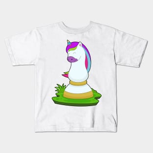 Unicorn Chess piece Knight Chess Kids T-Shirt